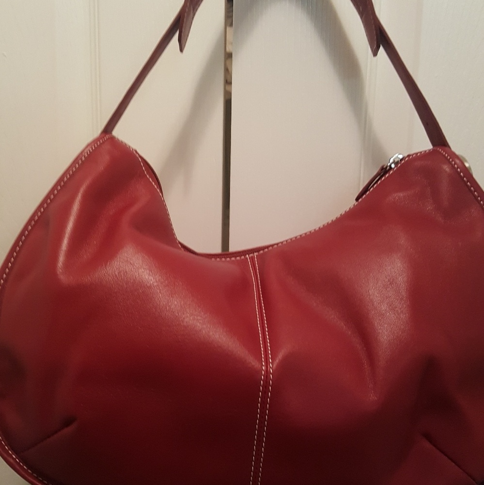 Brand new dark red Pelle wilson leather bag